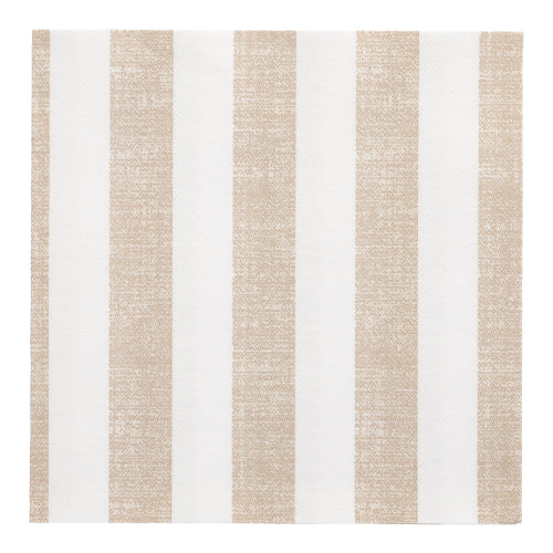 Papstar Napkins Royal Collection Lines Sand 40x40cm 20pk