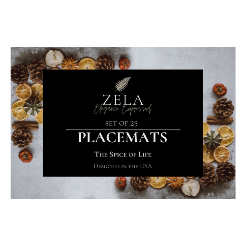 Zela Place Mats The Spice of Life 25pk