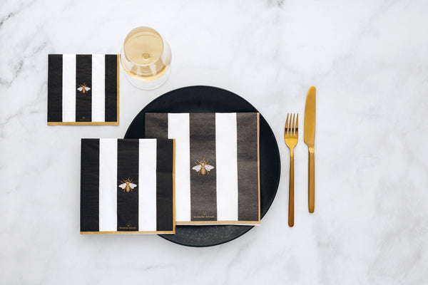 Manor Road The Striped Bee Luncheon Napkins 20pk