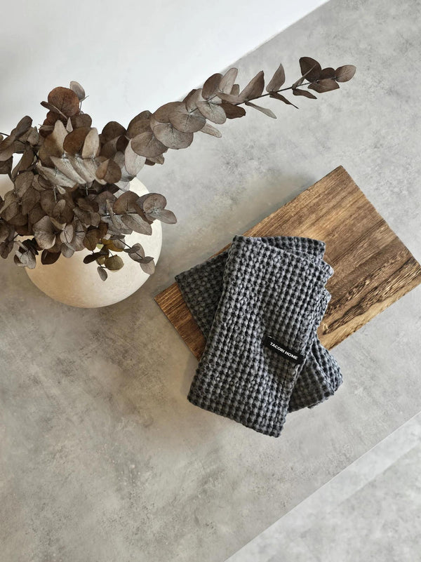 Tacori Waffle Towel Dark Grey 50x70cm