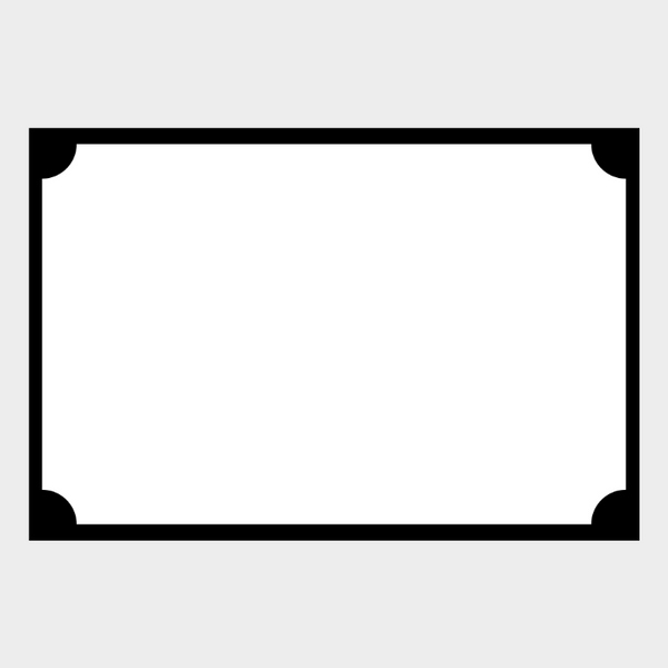 Zela Place Mats Simple Elegance Collection Black Border 25pk
