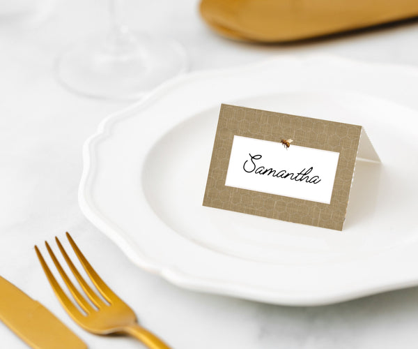 Manor Road Linen Honeycomb Place Cards 45pk