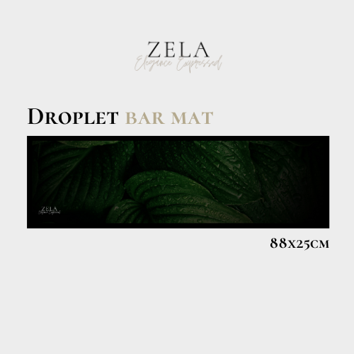 Zela Bar Mat Droplet 88x25