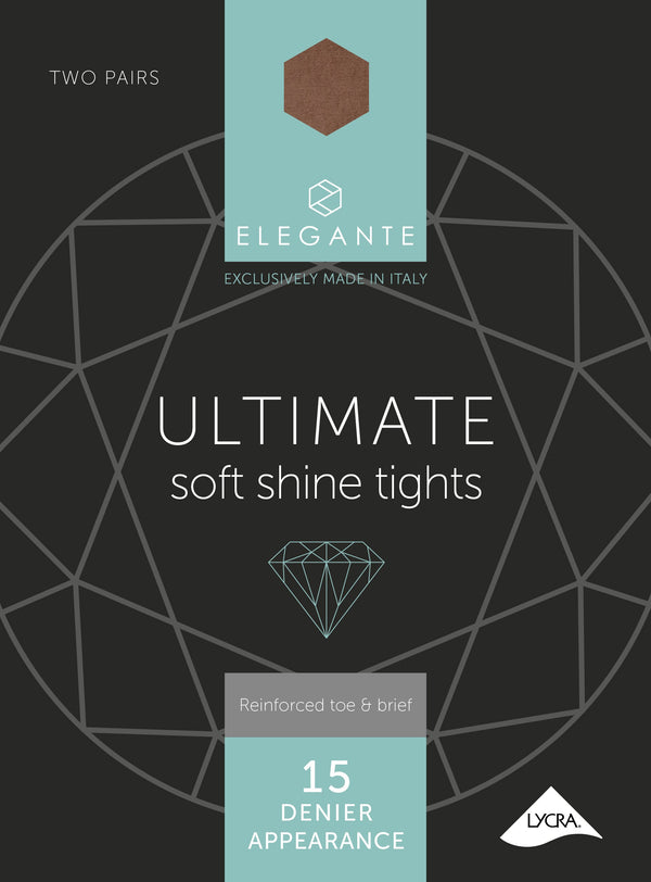 Elegante Ultimate Softshine Tights Illusion Large 2pk