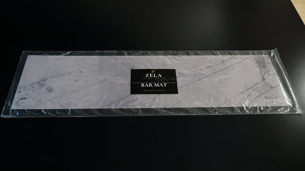 Zela Bar Mat Gray Marble 88x25