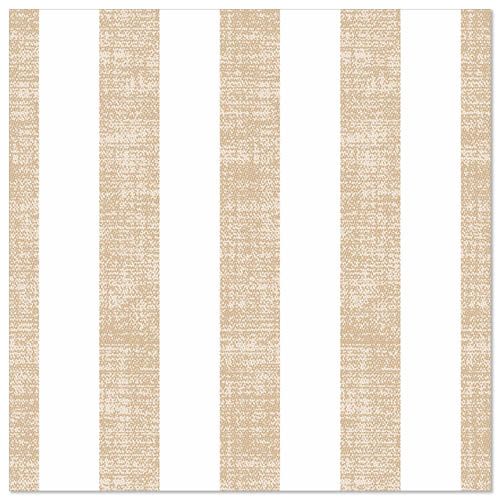 Papstar Napkins Royal Collection Lines Sand 40x40cm 50pk
