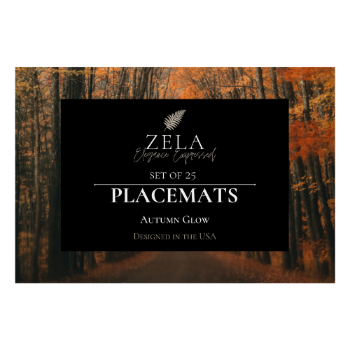 Zela Place Mats Autumn Glow 25pk