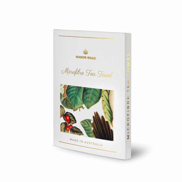 Manor Road Magnolia Blooms Microfibre Tea Towel