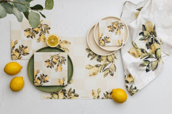 Manor Road Citrons Placemat 30pk