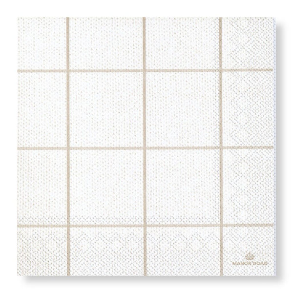 Manor Road Woodland Weave Luncheon Napkin 20pk