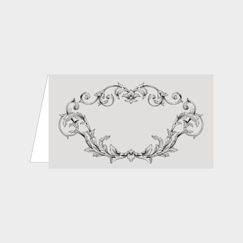 Zela Placecards Timeless Elegance Baroque Frame   25pk