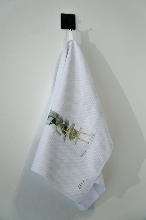 Zela Microfiber Dish Towel Eucalyptus Vase   45x65Cm