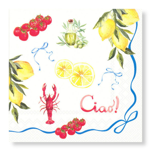 Manor Road Ciao Cocktail Napkin 20pk