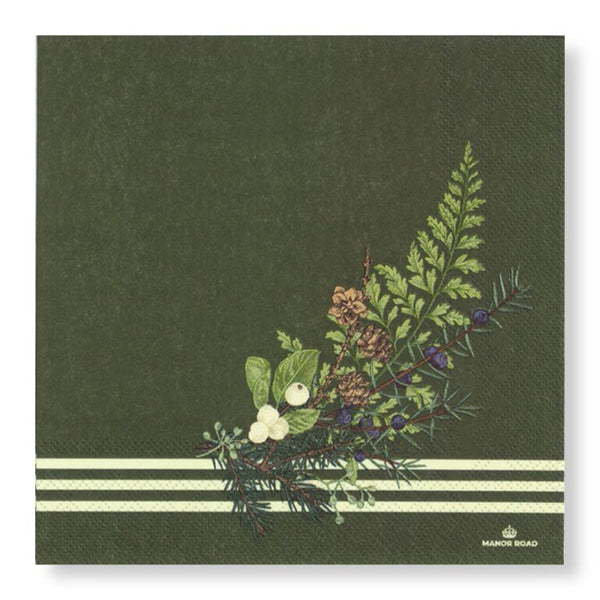 Manor Road Forest Forage Cocktail Napkin 20pk