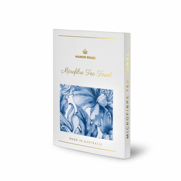 Manor Road Peony Wallpaper Microfibre Tea Towel
