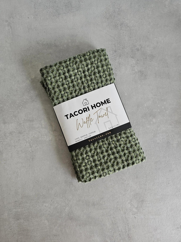 Tacori Waffle Towel Olive 50x70cm