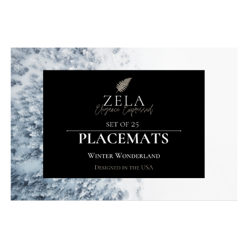 Zela Place Mats Winter Wonderland   25pk