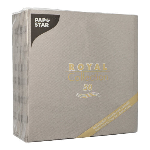 Papstar Napkins Royal Collection Grey 40x40cm 50pk