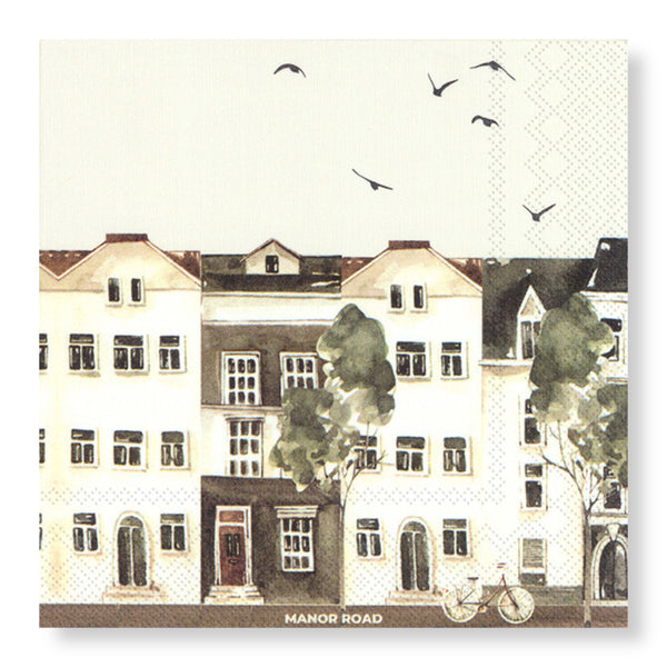Manor Road City Life Luncheon Napkins 20pk