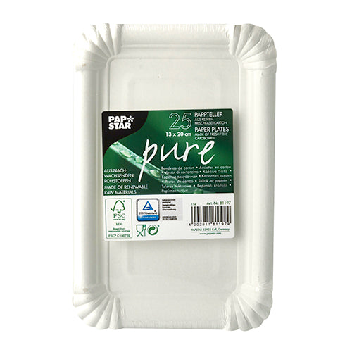 Papstar Paper Plates 20x13cm 25 Pack