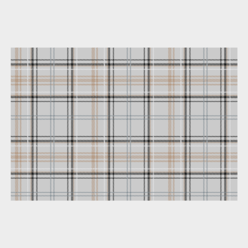 Zela Place Mats Timeless Elegance Grey Plaid   25pk
