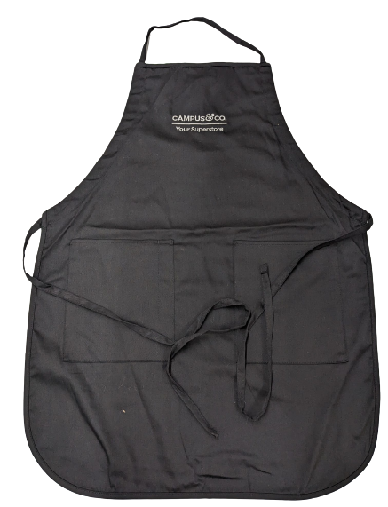 Campus&Co. Black Apron with Embroidered Logo