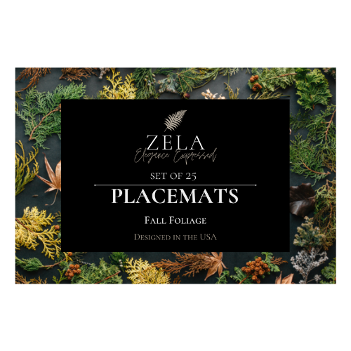 Zela Place Mats Fall Foliage   25pk