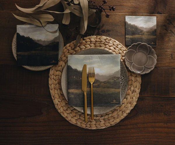 Manor Road The Landscape Cocktail Napkin 20pk