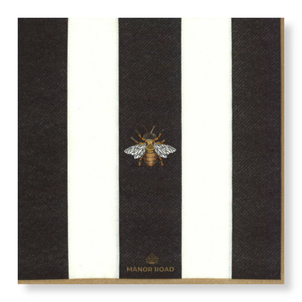 Manor Road The Striped Bee Dinner Napkin 20pk