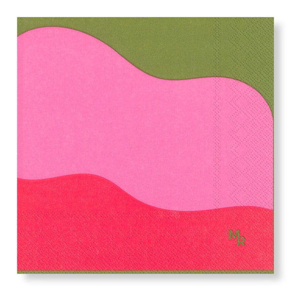 Manor Road Colour Flow Luncheon Napkin 20pk