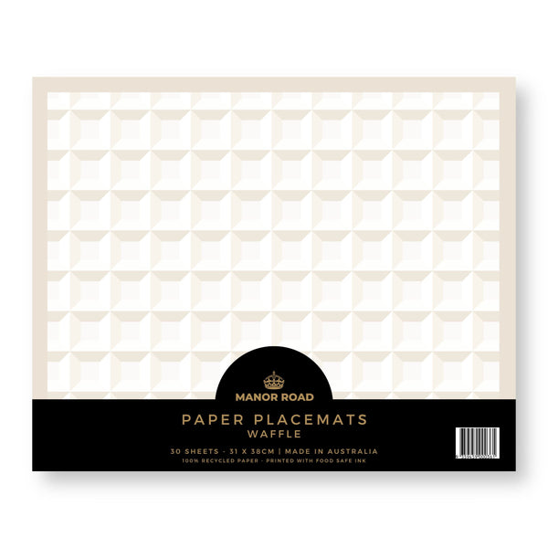 Manor Road Waffle Placemat 30pk