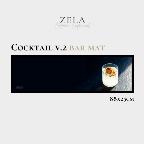 Zela Bar Mat Cocktail V2   88x25