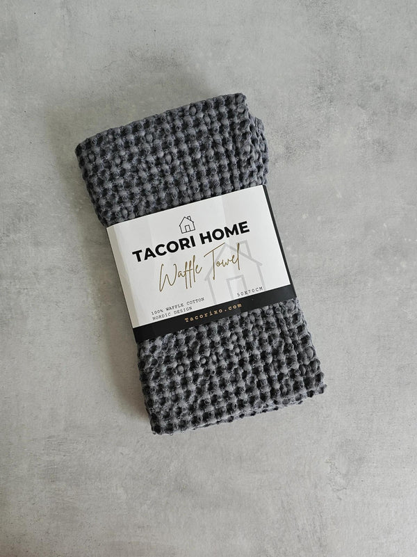 Tacori Waffle Towel Dark Grey 50x70cm