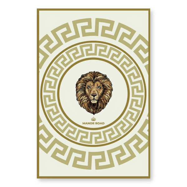 Manor Road Ivory Lion Microfibre Tea Towel