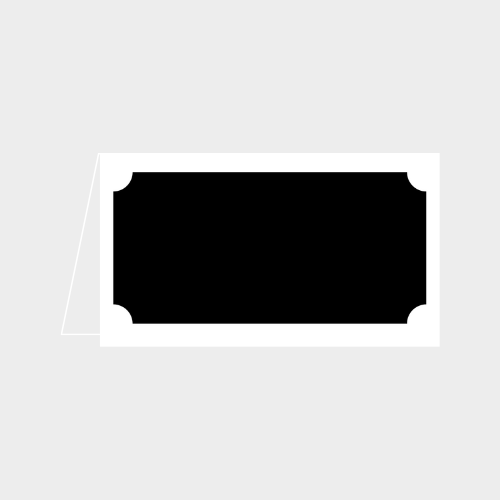 Zela Placecards Simple Elegance Collection White Border   25pk