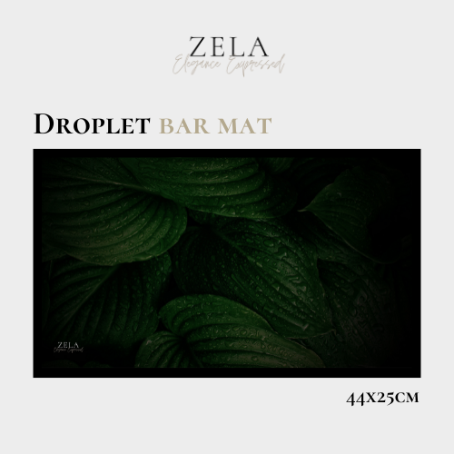 Zela Bar Mat Droplet   44x25